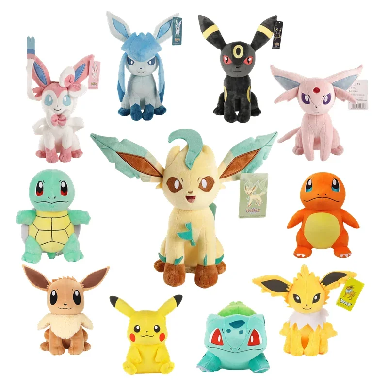 53 Styles Pokemon Plush Charmander Squirtle Pikachu Moon Leaf Eevee Plush Bulbasaur Stuffed Animal Toy Gengar Doll Gift for Kid - Image 5